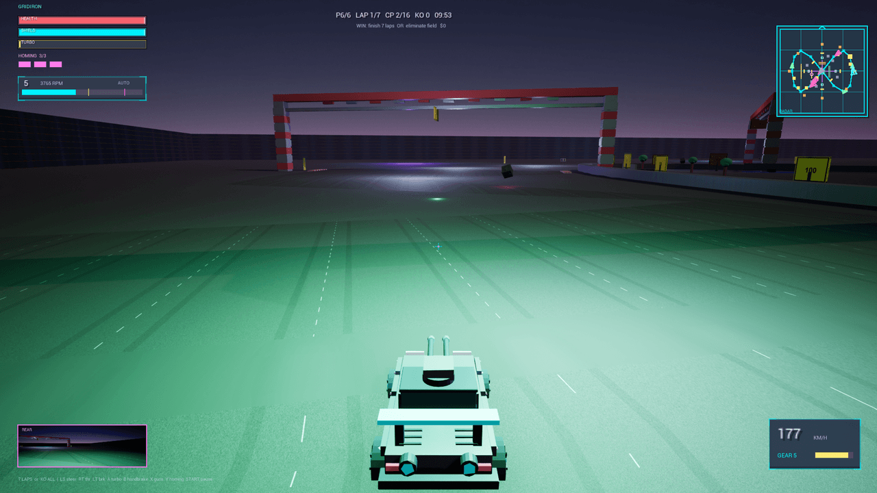 Jackknife on the Gridiron Yard start straight under the corrected 1.1.1 lighting